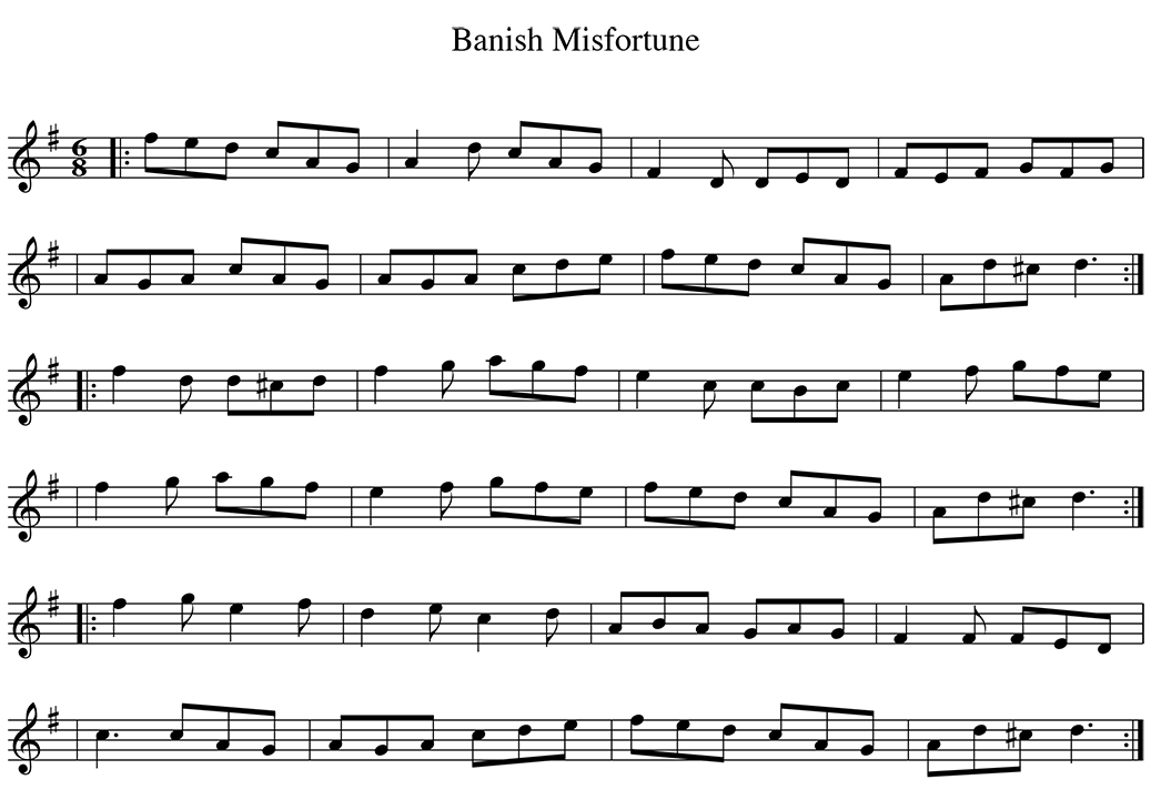 Sheet music for The Blackthorn Stick