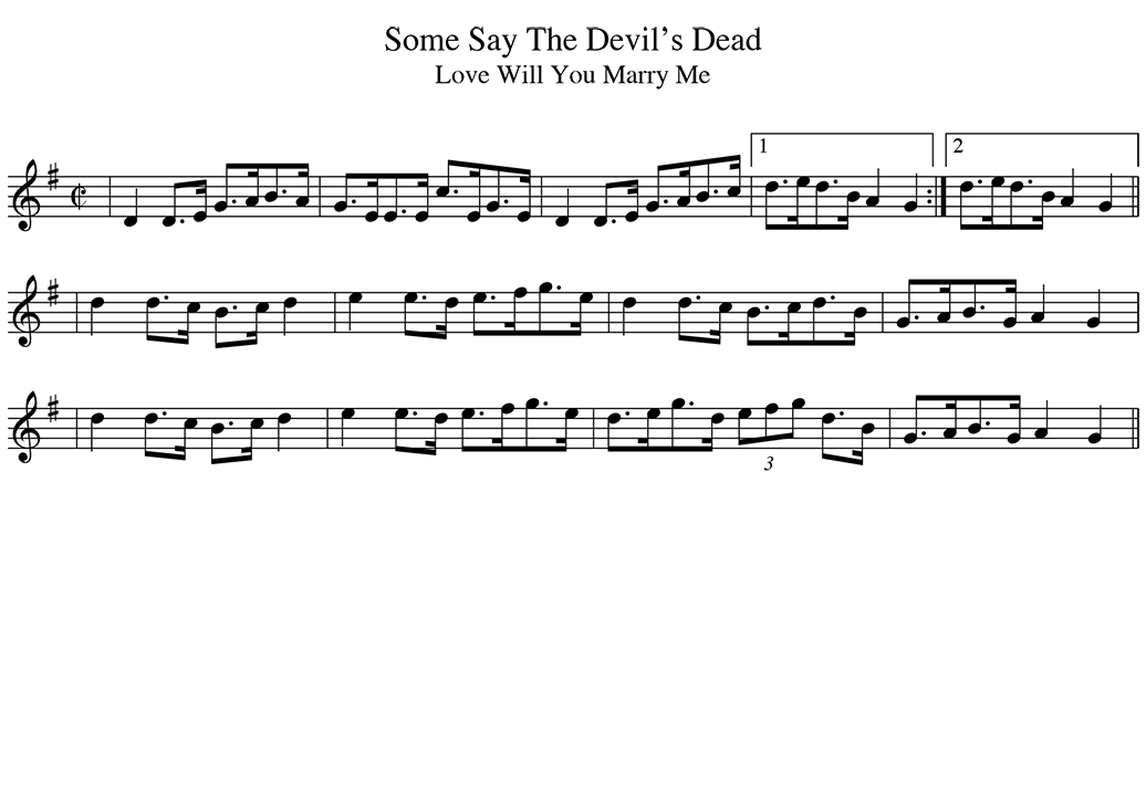 Sheet music Some Say The Devil's Dead